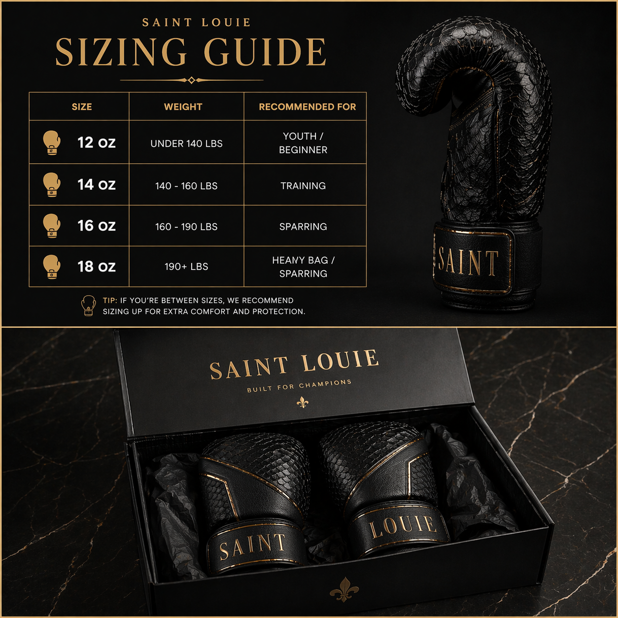Saint Louie Python Boxing Gloves