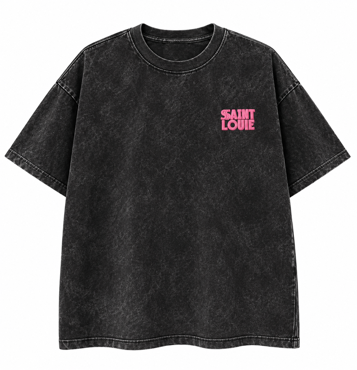 FUTURE VINTAGE — AZALEA PUFF PRINT ACID WASH TEE